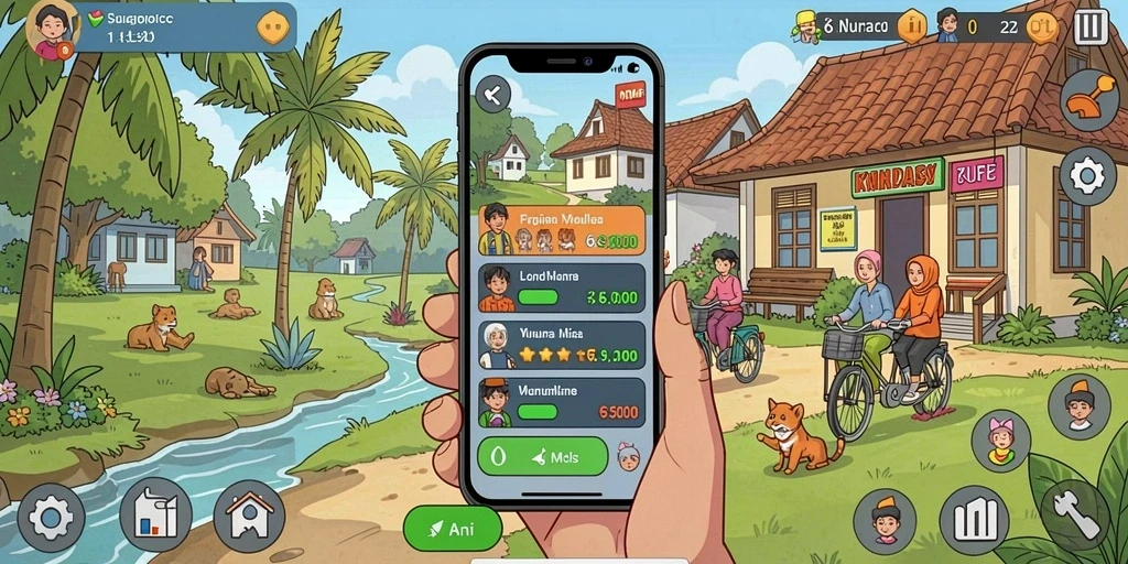 Pengalaman bermain game yang mengasyikkan.