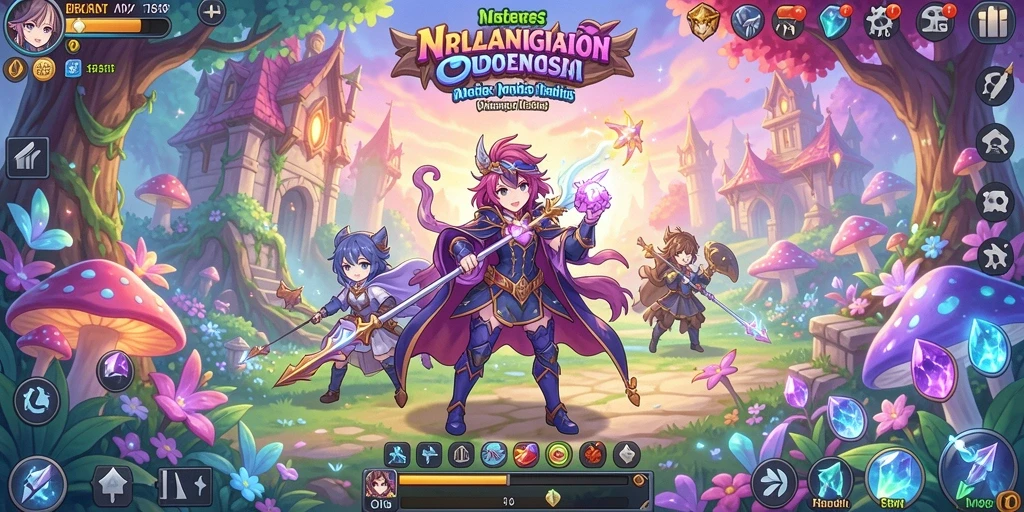 Grafis yang kaya warna dan detail menarik.